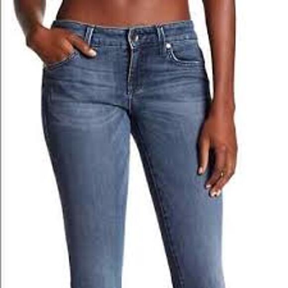 ANTHROPOLOGIE Level 99 Chloe Mid Rise Bootcut Jeans Size 31 - Picture 1 of 9